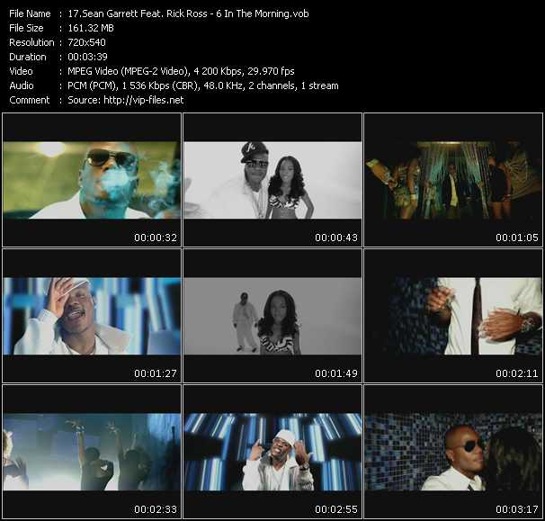 Sean Garrett Feat. Rick Ross video ”6 In The Morning” from dvd ”Screenplay VJ-Pro Urban Vision January 2009” 