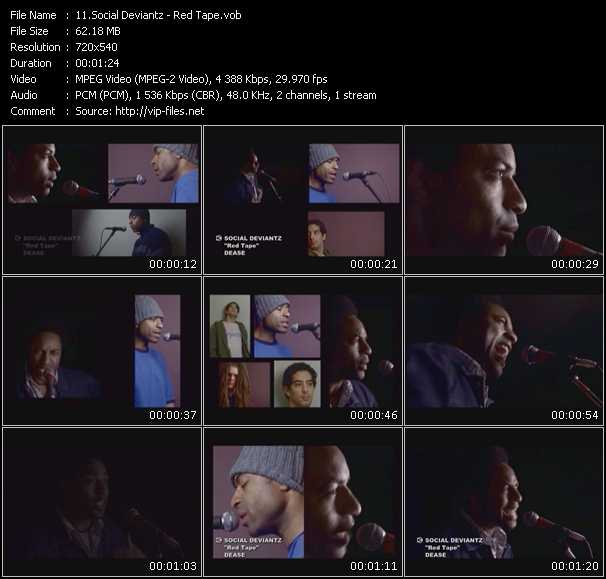 Social Deviantz video ”Red Tape” from dvd ”Screenplay VJ-Pro Urban Vision September 2008” 