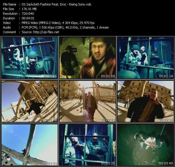 Sackcloth Fashion Feat. Eroc video ”Rising Sons” from dvd ”Screenplay VJ-Pro Urban Vision November 2008” 