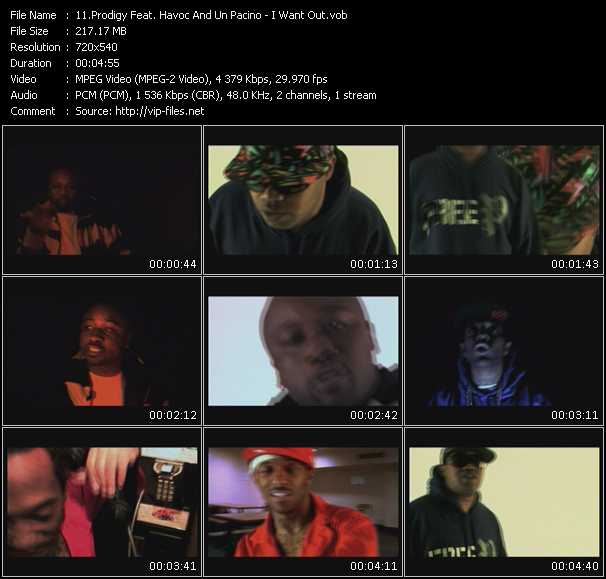 Prodigy Feat. Havoc And Un Pacino video ”I Want Out” from dvd ”Screenplay VJ-Pro Urban Vision November 2008” 
