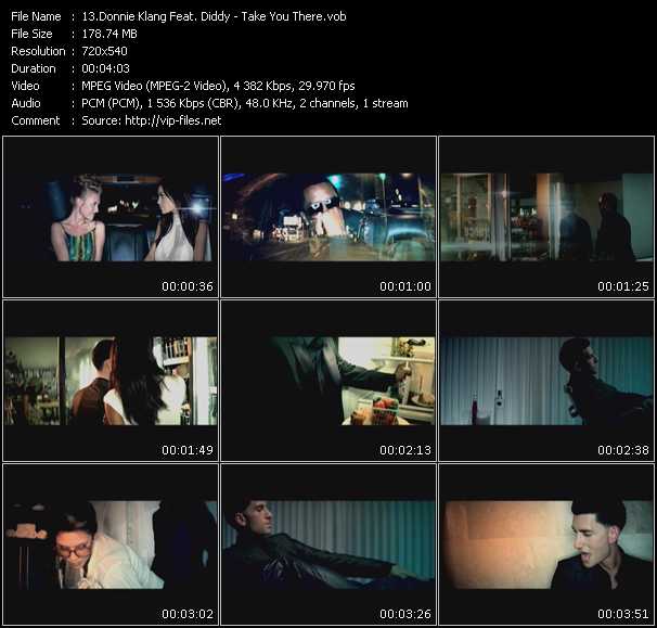 Donnie Klang Feat. Diddy video ”Take You There” from dvd ”Screenplay VJ-Pro Urban Vision November 2008” 