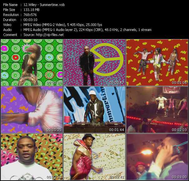 Wiley video ”Summertime” from dvd ”The Video Pool UK October 2008” 