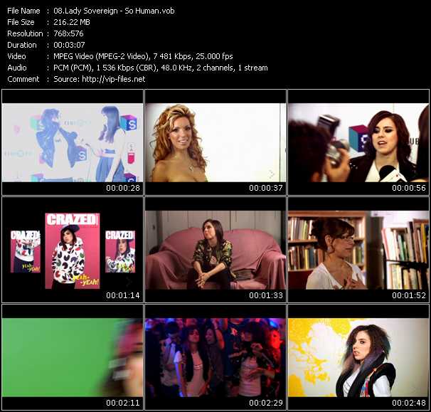 Lady Sovereign video ”So Human” from dvd ”MixMash Urban May 2009” 