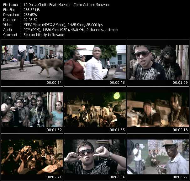 De La Ghetto Feat. Mavado video ”Come Out and See” from dvd ”MixMash Urban May 2009” 