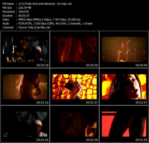 DJ Polin And Lenin Blackone video ”Ay Papi” from dvd ”MixMash Urban May 2009” 