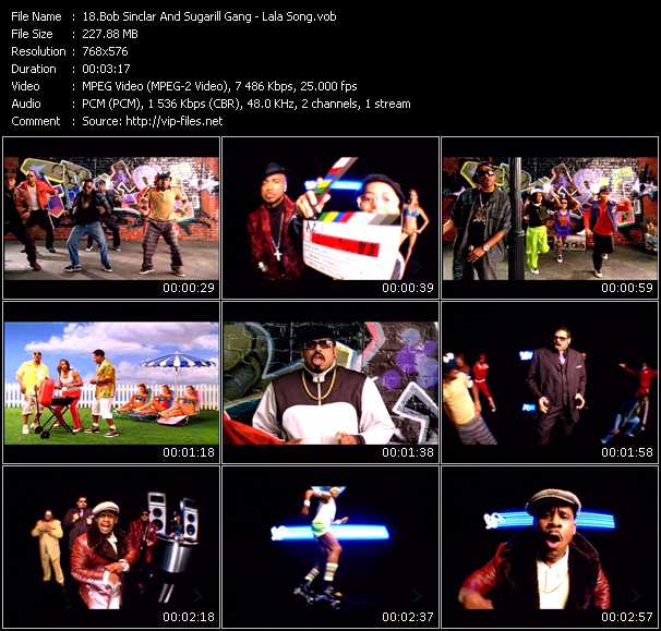 Bob Sinclar And Sugarill Gang video ”Lala Song” from dvd ”MixMash Urban May 2009” 