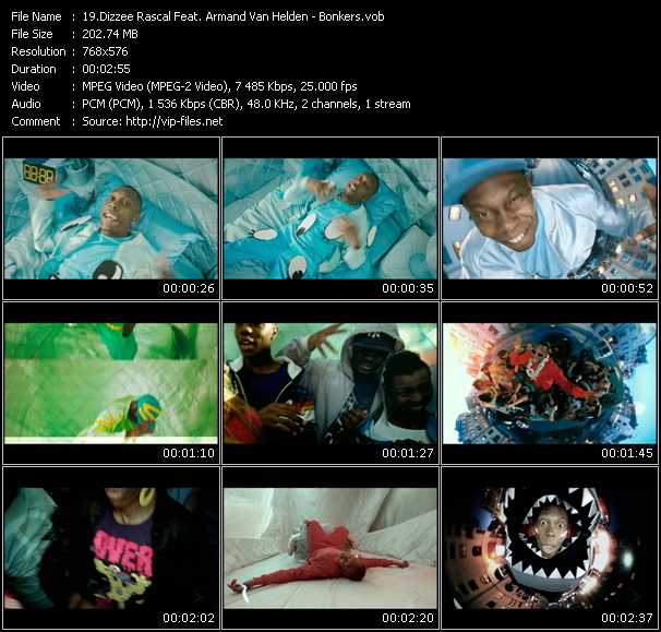 Dizzee Rascal Feat. Armand Van Helden video ”Bonkers” from dvd ”MixMash Urban May 2009” 