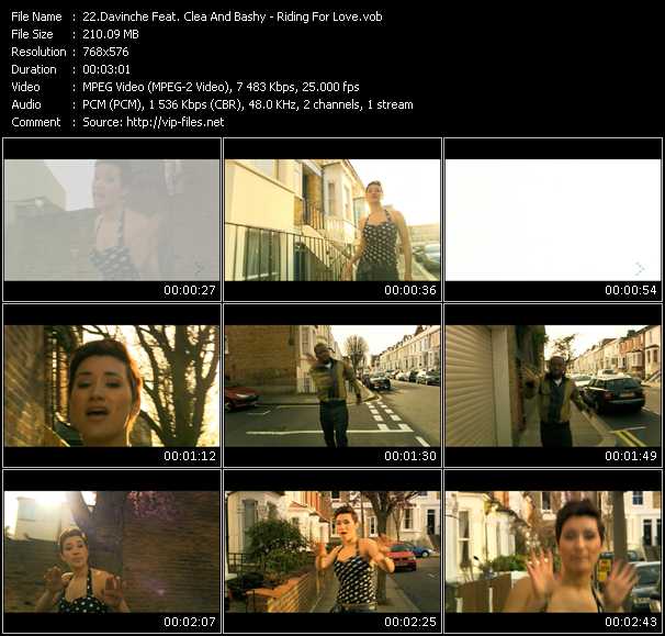 Davinche Feat. Clea And Bashy video ”Riding For Love” from dvd ”MixMash Urban May 2009” 