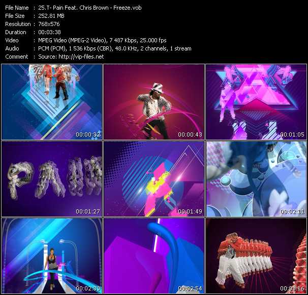 T-Pain Feat. Chris Brown video ”Freeze” from dvd ”MixMash Urban May 2009” 