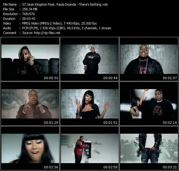 Sean Kingston Feat. Paula Deanda video ”There's Nothing” from dvd ”MixMash Urban June 2008” 