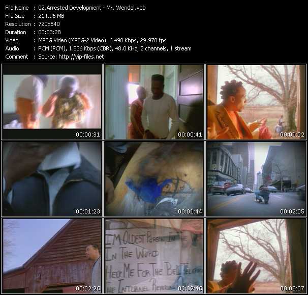 Arrested Development video ”Mr. Wendal” from dvd ”Promo Only Hot Video Classics Best Of 1993 Vol.1” 