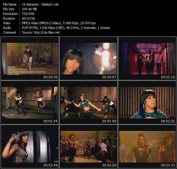 Natasha video ”Sidekick” from dvd ”Promo Only Canada Hot Video March 2009” 
