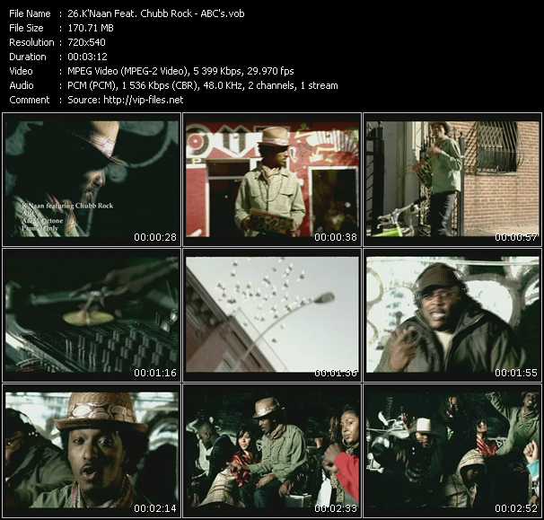 K'Naan Feat. Chubb Rock video ”ABC's” from dvd ”Promo Only Hot Video April 2009” 