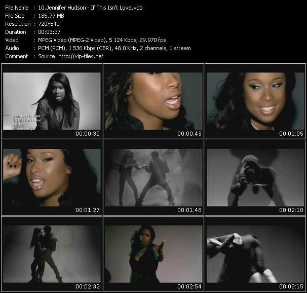 Jennifer Hudson video ”If This Isn't Love” from dvd ”Promo Only Express Video March Week 1 2009” 