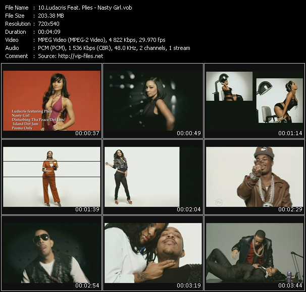 Ludacris Feat. Plies video ”Nasty Girl” from dvd ”Promo Only Express Video March Week 2 2009” 
