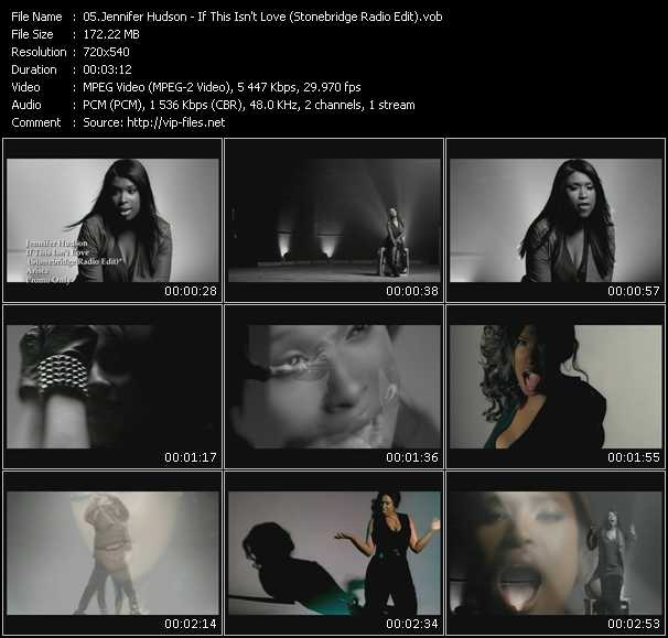 Jennifer Hudson video ”If This Isn't Love (Stonebridge Radio Edit)” from dvd ”Promo Only Express Video March 2009 Week 3” 