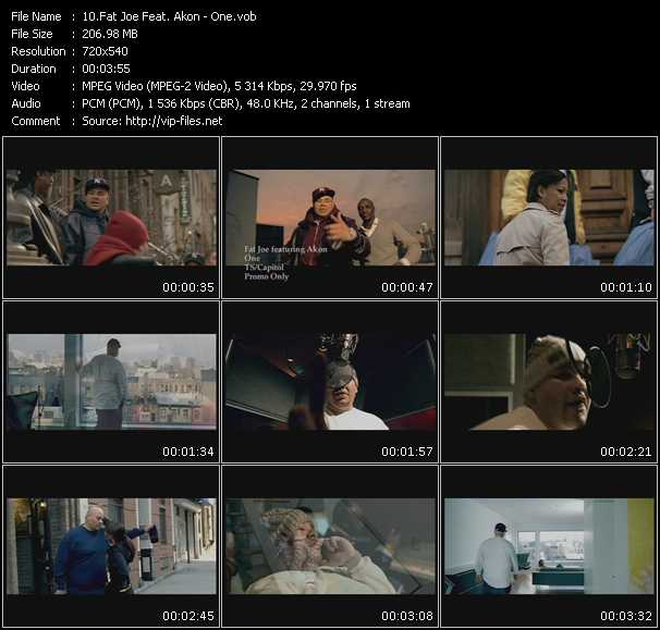 Fat Joe Feat. Akon video ”One” from dvd ”Promo Only Express Video March 2009 Week 4” 