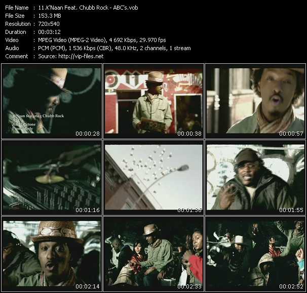 K'Naan Feat. Chubb Rock video ”ABC's” from dvd ”Promo Only Express Video March Week 5” 