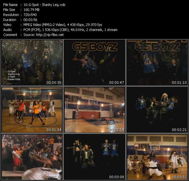 G-Spot video ”Stanky Leg” from dvd ”Promo Only Express Video April 2009 Week 1” 