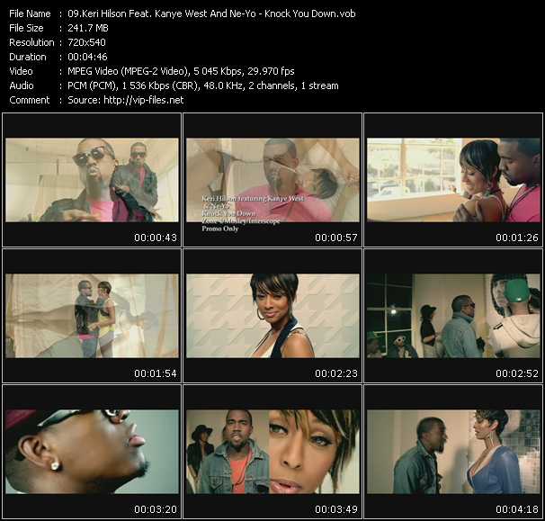 Keri Hilson Feat. Kanye West And Ne-Yo video ”Knock You Down” from dvd ”Promo Only Express Video April 2009 Week 3” 