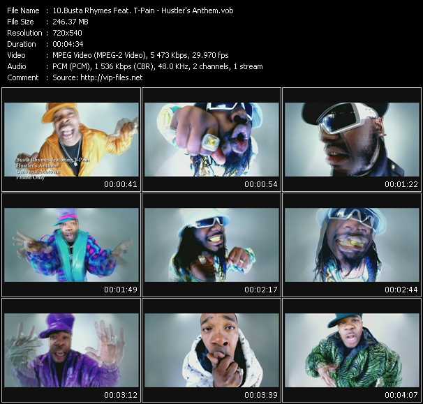 Busta Rhymes Feat. T-Pain video ”Hustler's Anthem” from dvd ”Promo Only Express Video April 2009 Week 4” 