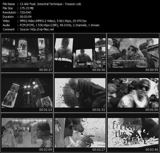 Akir Feat. Immortal Technique video ”Treason” from dvd ”Promo Only Express Video July 2007 Week 5” 