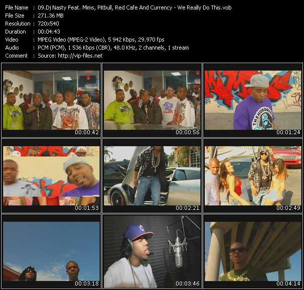 Dj Nasty Feat. Mims, Pitbull, Red Cafe And Currency video ”We Really Do This” from dvd ”Promo Only Express Video August 2007 Week 1” 