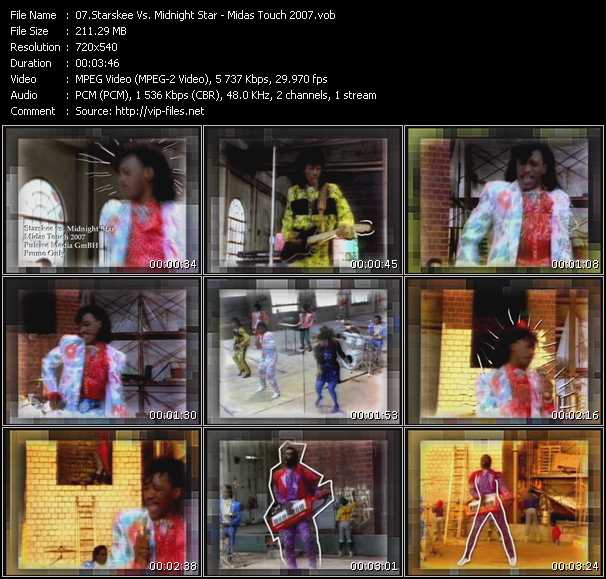 Starskee Vs. Midnight Star video ”Midas Touch 2007” from dvd ”Promo Only Express Video August 2007 Week 2” 