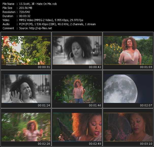 Jill Scott video ”Hate On Me” from dvd ”Promo Only Express Video August 2007 Week 3” 