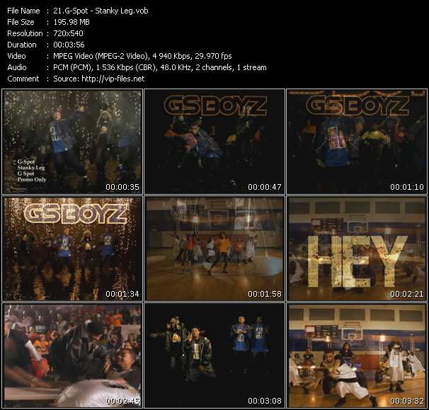 G-Spot video ”Stanky Leg” from dvd ”Promo Only Hot Video May 2009” 