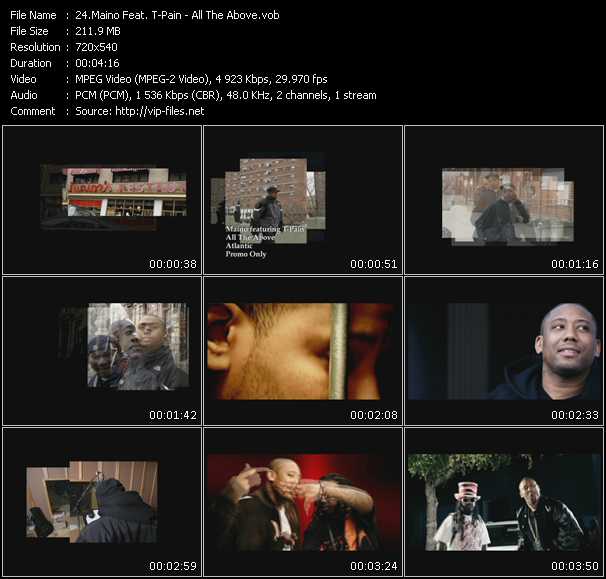 Maino Feat. T-Pain video ”All The Above” from dvd ”Promo Only Hot Video May 2009” 