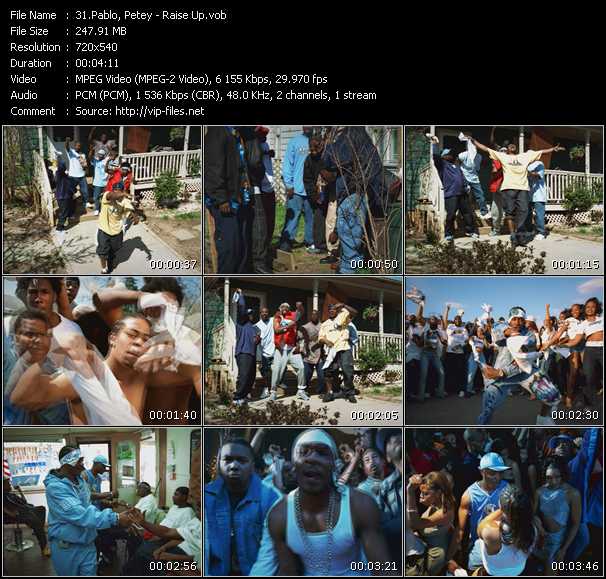 Petey Pablo video ”Raise Up” from dvd ”Promo Only Canada Hot Video July 2001” 