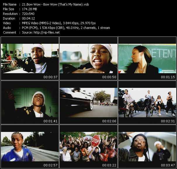 Bow Wow video ”Bow Wow (That's My Name)” from dvd ”Promo Only Hot Video December 2000” 