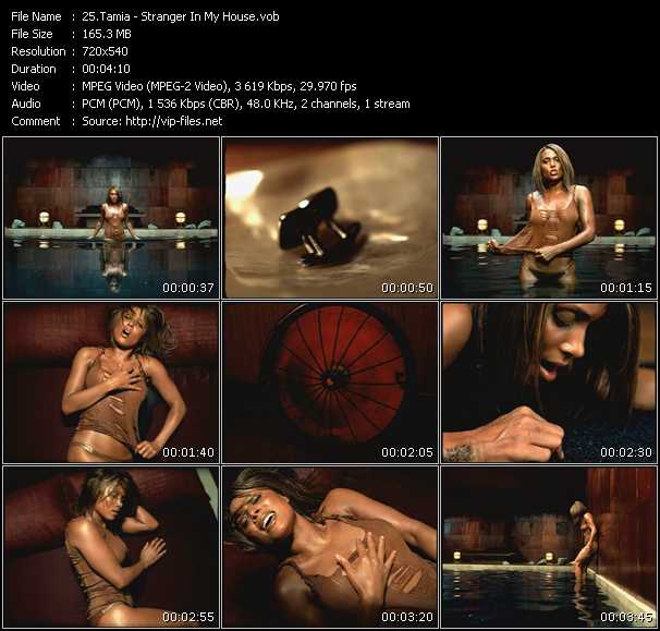 Tamia video ”Stranger In My House” from dvd ”Promo Only Hot Video December 2000” 