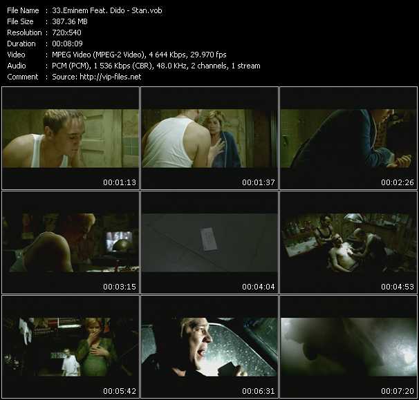 Eminem Feat. Dido video ”Stan” from dvd ”Promo Only Hot Video December 2000” 