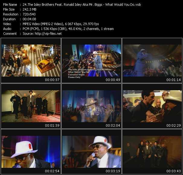 Isley Brothers Feat. Ronald Isley Aka Mr. Biggs video ”What Would You Do” from dvd ”Promo Only Canada Hot Video May 2003” 