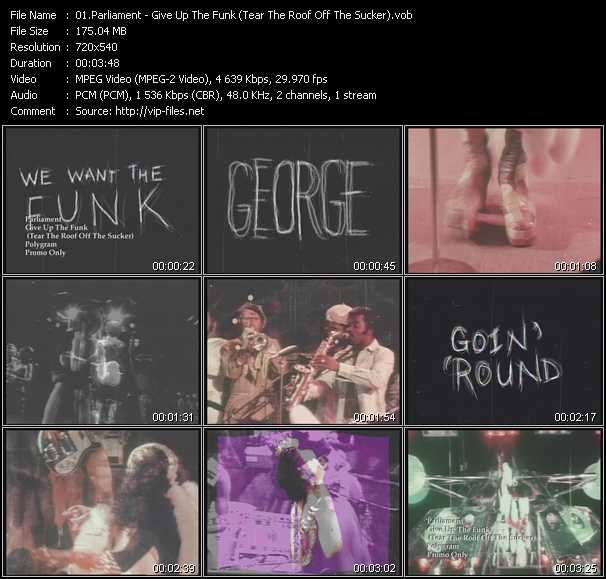 Parliament video ”Give Up The Funk (Tear The Roof Off The Sucker)” from dvd ”Promo Only Old Skool Vol.3” 