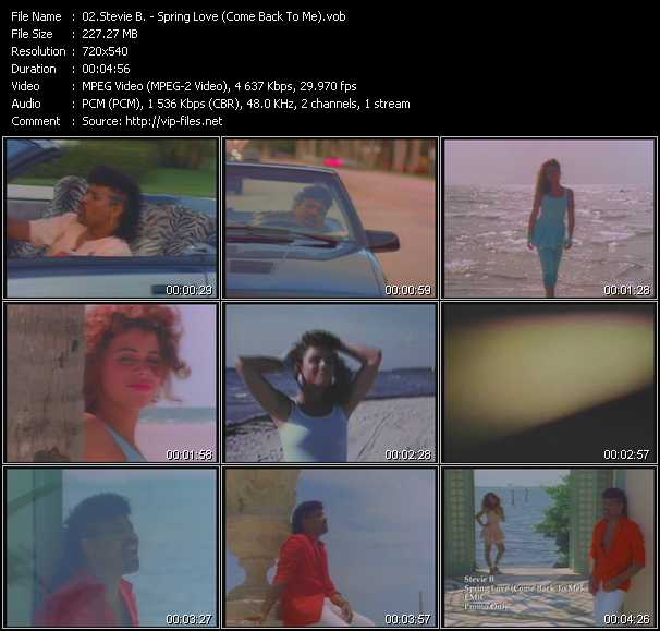 Stevie B video ”Spring Love (Come Back To Me)” from dvd ”Promo Only Old Skool Vol.3” 