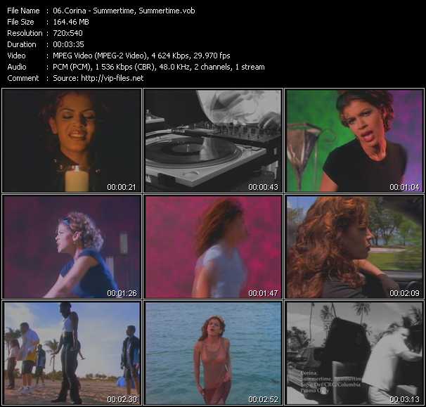 Corina video ”Summertime, Summertime” from dvd ”Promo Only Old Skool Vol.3” 