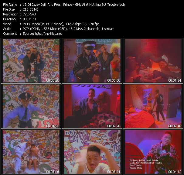 DJ Jazzy Jeff And Fresh Prince video ”Girls Ain't Nothing But Trouble” from dvd ”Promo Only Old Skool Vol.3” 