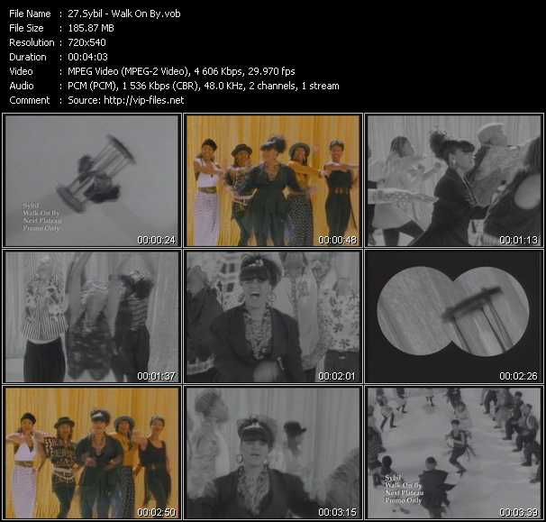 Sybil video ”Walk On By” from dvd ”Promo Only Old Skool Vol.3” 