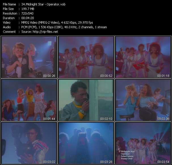 Midnight Star video ”Operator” from dvd ”Promo Only Old Skool Vol.3” 