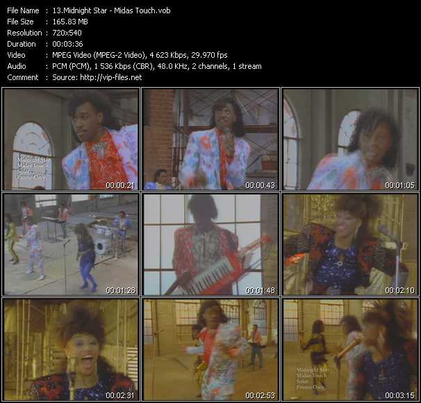 Midnight Star video ”Midas Touch” from dvd ”Promo Only Old Skool Vol.4” 