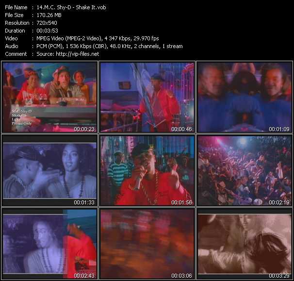 M.C. Shy-D video ”Shake It” from dvd ”Promo Only Old Skool Vol.4” 