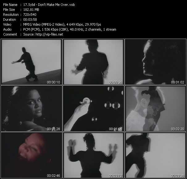 Sybil video ”Don't Make Me Over” from dvd ”Promo Only Old Skool Vol.4” 