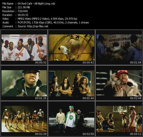 Red Cafe video ”All Night Long” from dvd ”Promo Only Urban Video March 2005” 