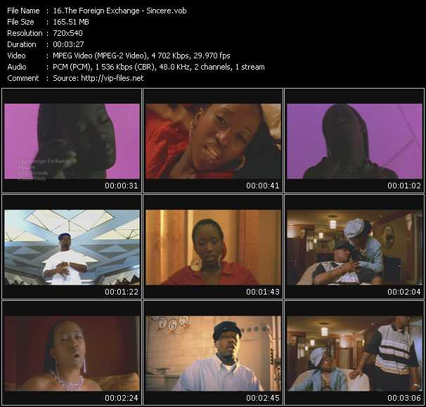 Foreign Exchange video ”Sincere” from dvd ”Promo Only Urban Video March 2005” 
