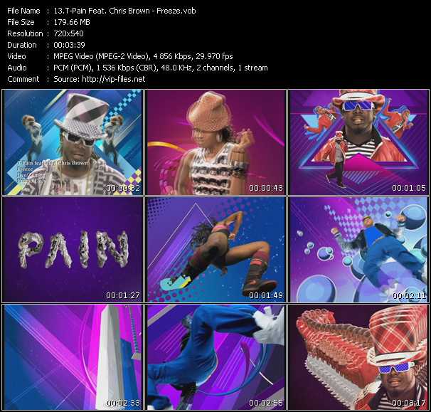 T-Pain Feat. Chris Brown video ”Freeze” from dvd ”Promo Only Urban Video March 2009” 