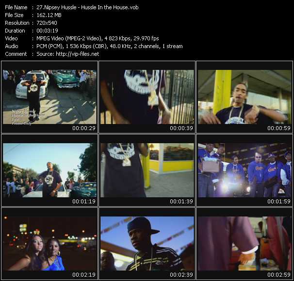 Nipsey Hussle video ”Hussle In the House” from dvd ”Promo Only Urban Video March 2009” 