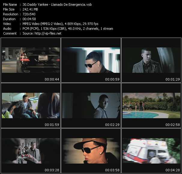 Daddy Yankee video ”Llamado De Emergencia” from dvd ”Promo Only Urban Video March 2009” 